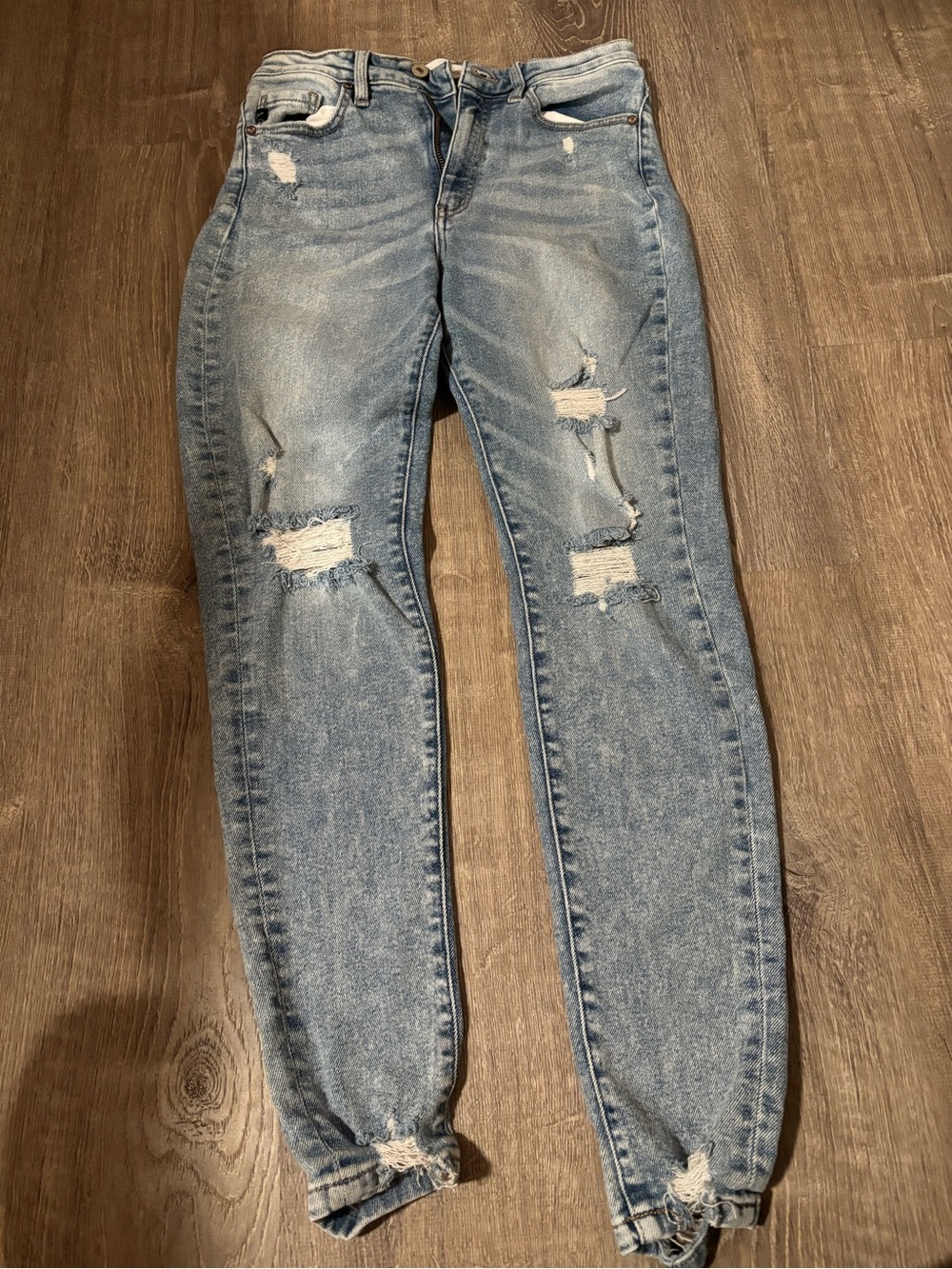 KanCan Light Blue Distressed Boyfriend Jeans